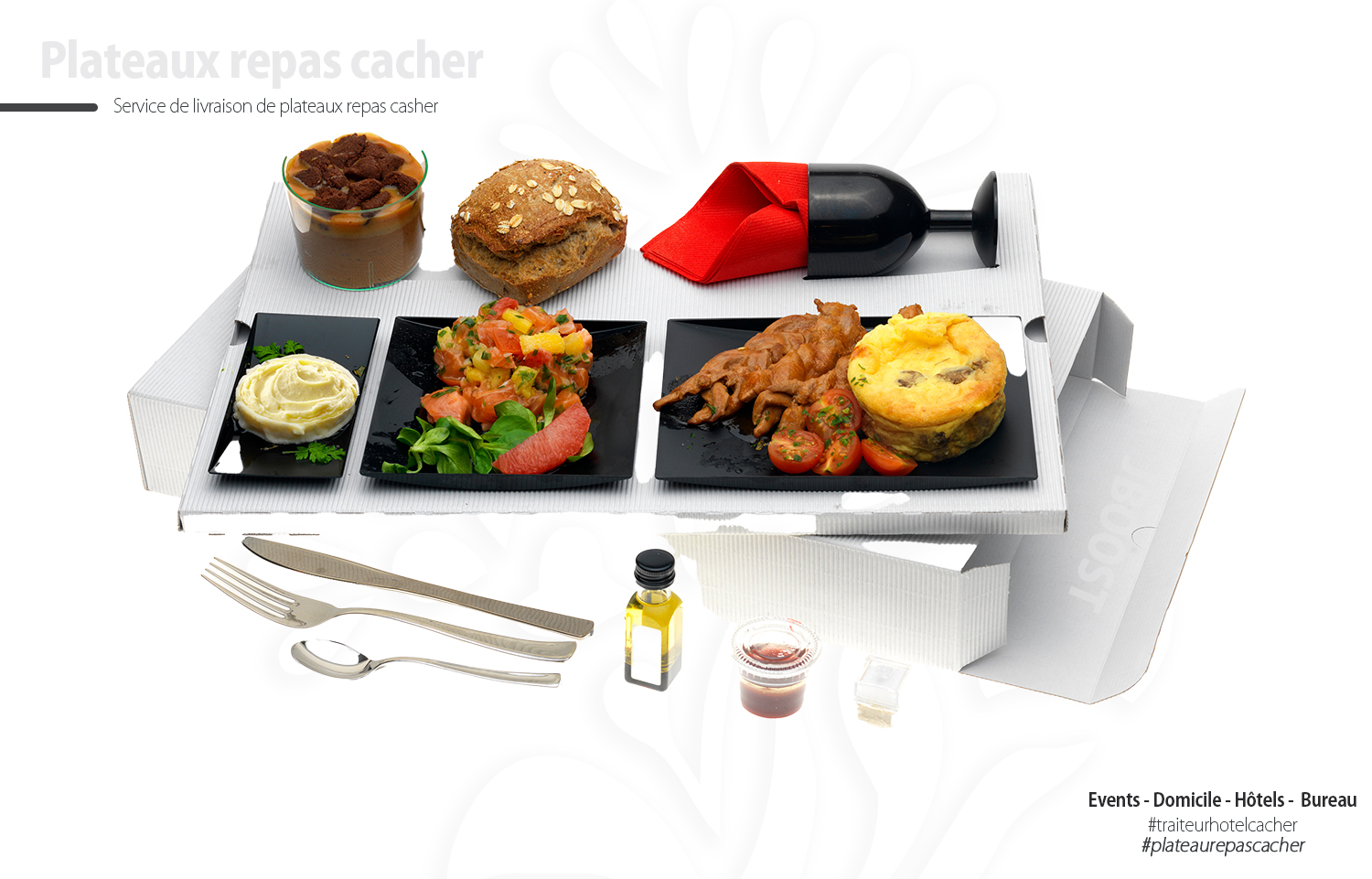plateaux repas cacher